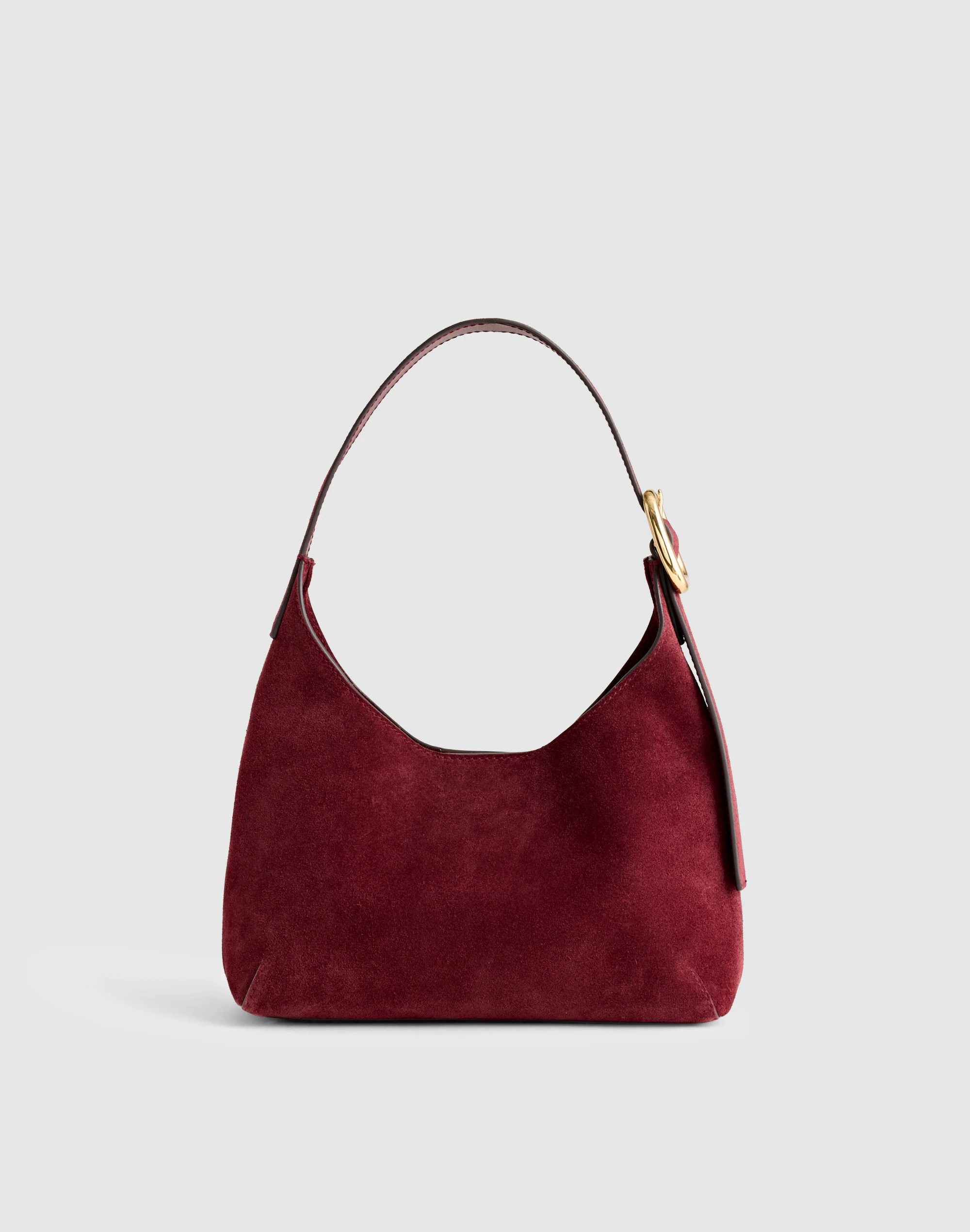 The Sculptural-Buckle Shoulder Bag
