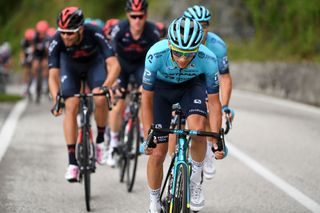 MONTE ZONCOLAN ITALY MAY 22 Matteo Sobrero of Italy and Team Astana Premier Tech during the 104th Giro dItalia 2021 Stage 14 a 205km stage from Cittadella to Monte Zoncolan 1730m UCIworldtour girodiitalia Giro on May 22 2021 in Monte Zoncolan Italy Photo by Tim de WaeleGetty Images