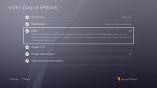 Ps4 Enable Hdr