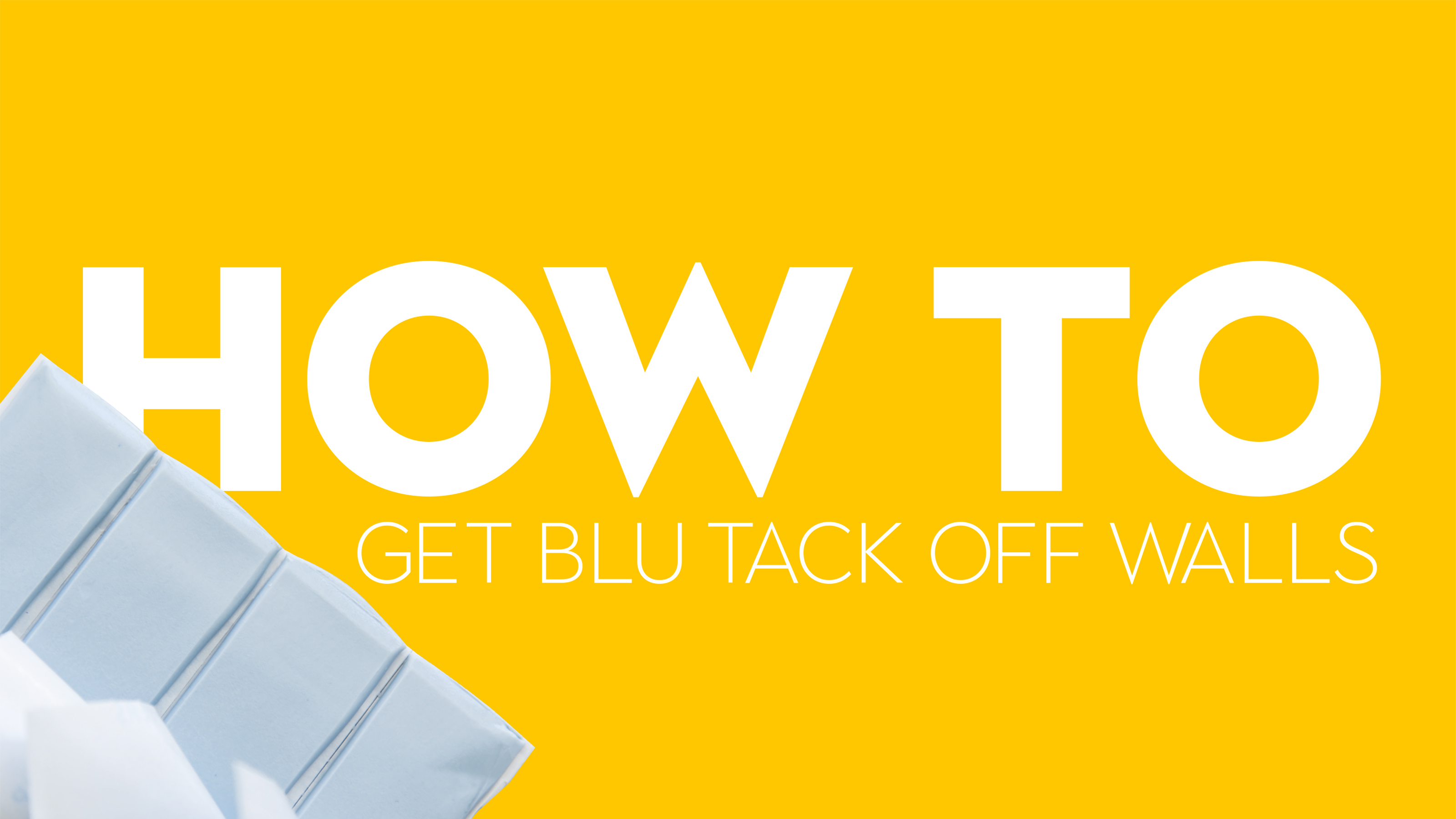 How To Remove Blu Tack Stains From Wall
