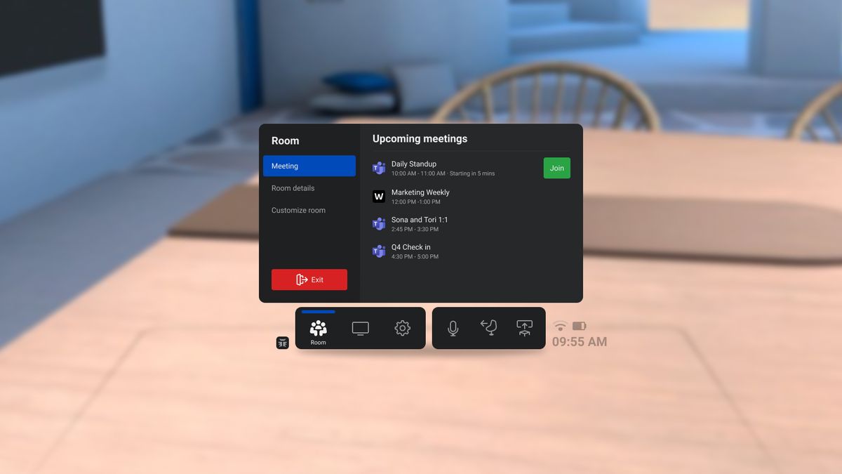 Microsoft Teams on the Meta Quest Pro