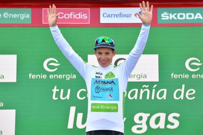 Miguel Angel Lopez also has the white jersey for best young rider