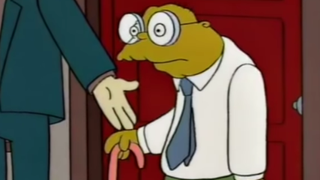 Hans Moleman in The Simpsons.