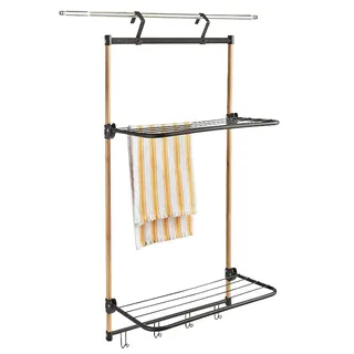 Lakeland Beechwood/steel Over Door Airer