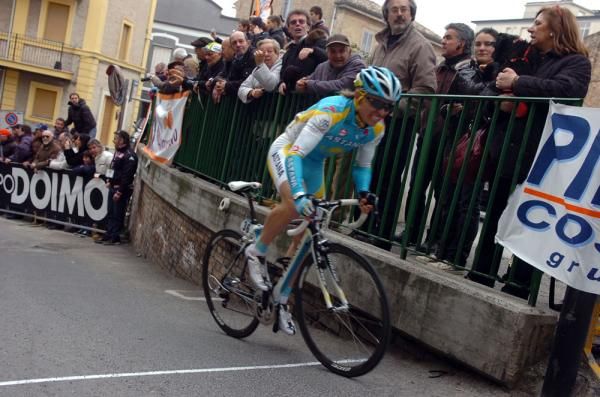 Maxim Iglinsky (Astana) lost third place to Cadel Evans