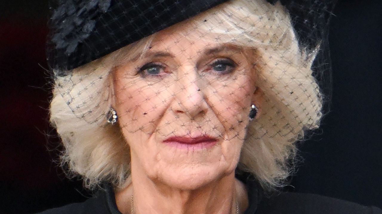 King Charles and Queen Camilla during the mourning period for Queen Elizabeth in September 2022