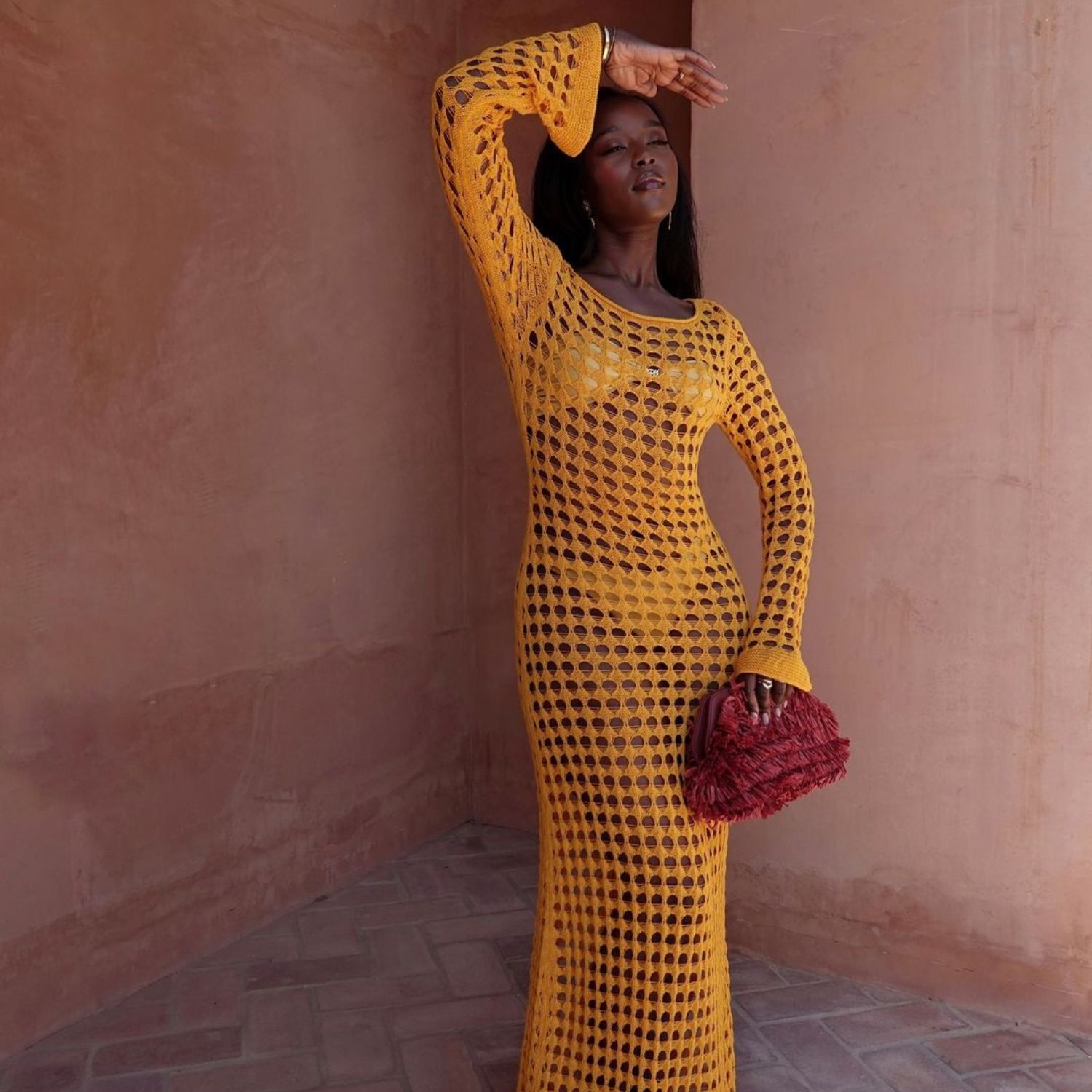  Introducing the must have dress of summer 2024, the crochet maxi 