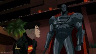 Superboy facing Steel in Reign of the Supermen