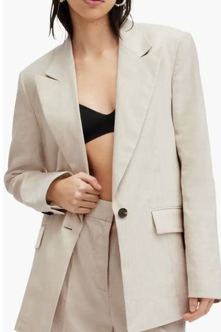 Whitney One-Button Blazer