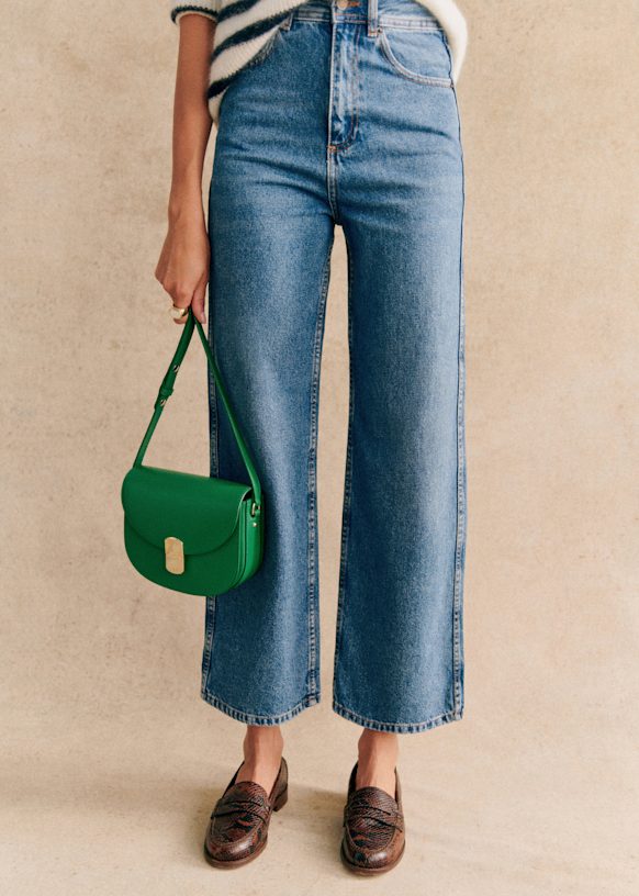 Le Crop - Denim Blue - Organic Cotton - Organic Textile - Sézane