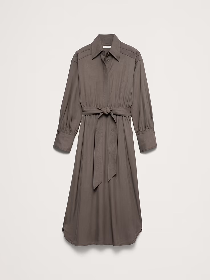 Banana Republic gray shirt dress
