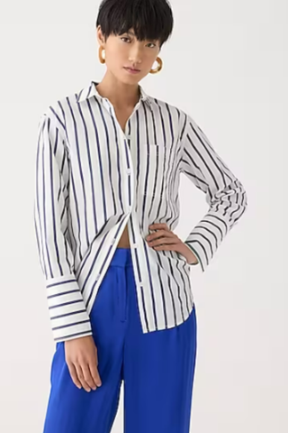 J.CREW Garçon cotton poplin shirt in stripe