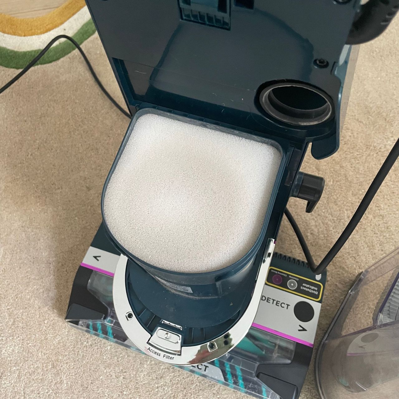 Foam filter of the Shark PowerDetect Powered Lift-Away Upright Pet Vacuum Cleaner AZ3900UKT