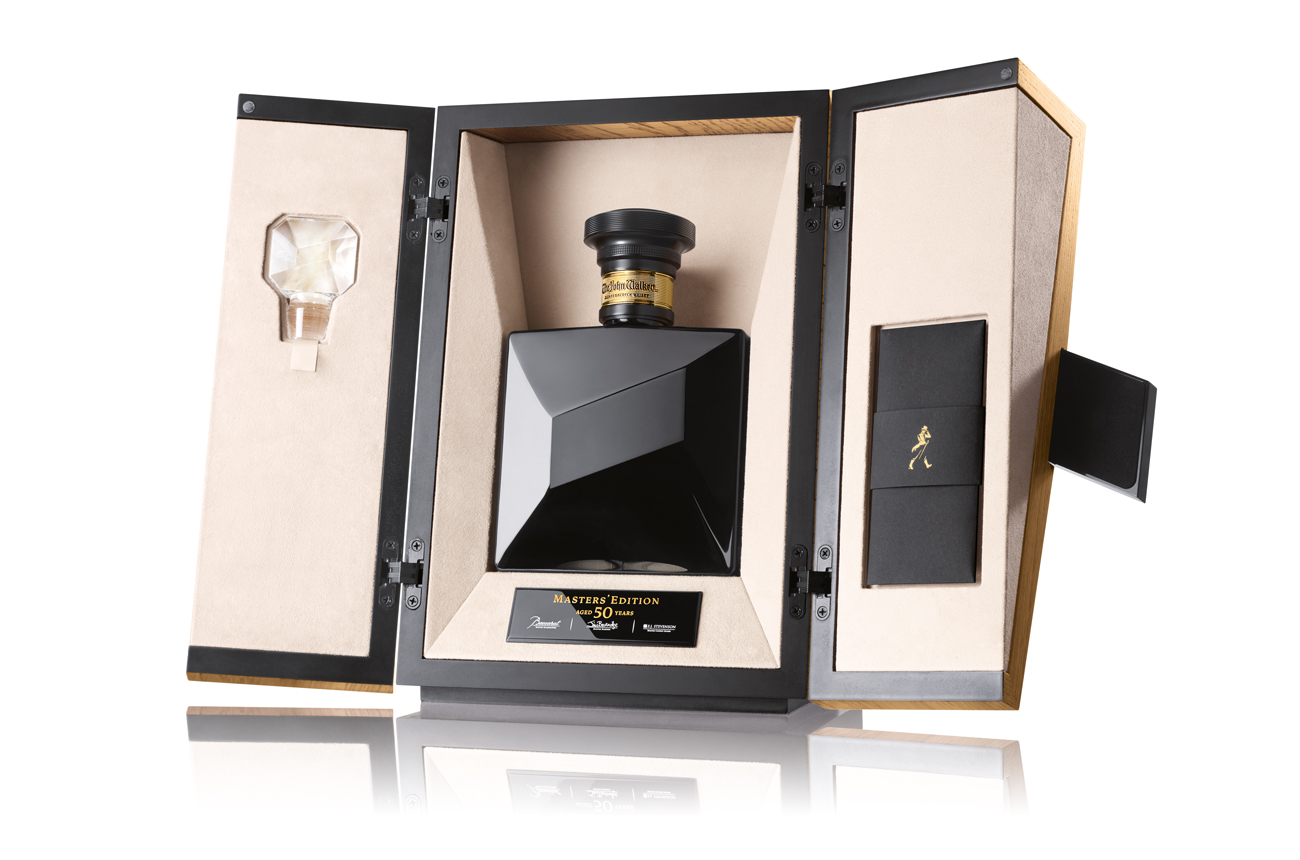 Bottle of whisky in a presentation case