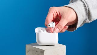 A pair of Apple AirPods Pro 3