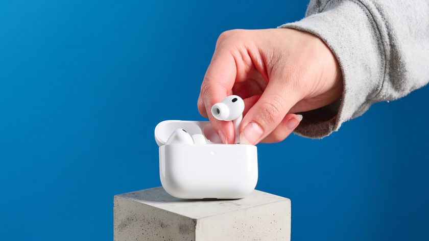 A pair of Apple AirPods Pro 3