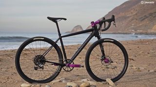 The Cannondale Slate is unlike any other road bike with its 650b wheels, a single-sided Lefty Oliver fork with 30mm of travel, and a highly manipulated aluminum frame