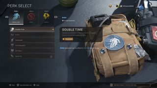 call of duty warzone loadout perk double time