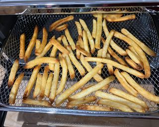 Air fried French fries cooked using the KitchenAid Digital Countertop Oven with Air Fryer