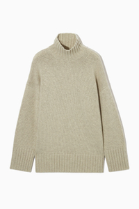 COS Funnel-Neck Pure Cashmere Sweater