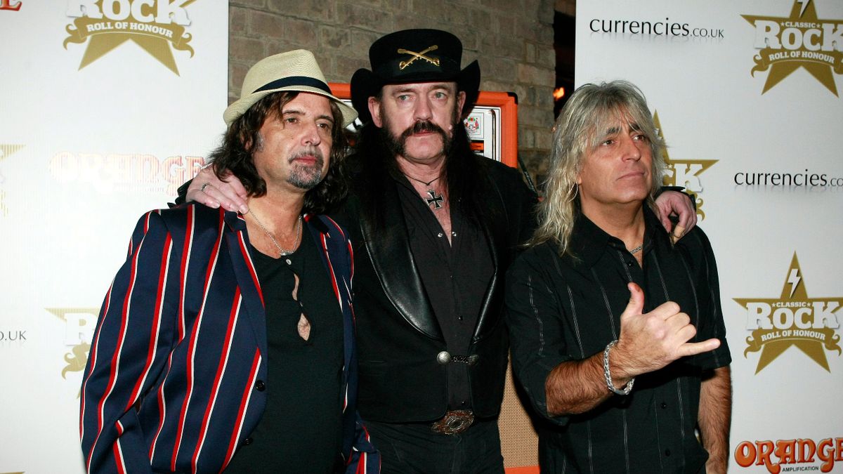 Motorhead&#039;s Lemmy, Phil Campbell and Mikkey Dee together