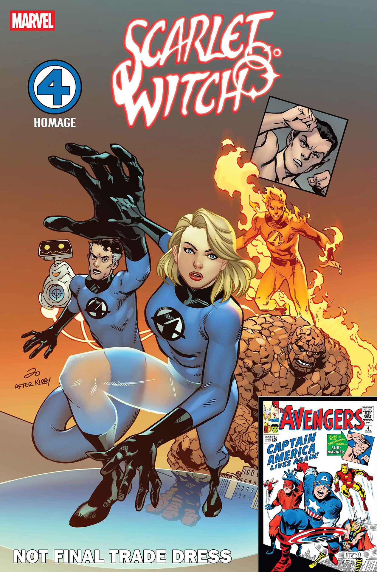 Fantastic Four homage variant covers