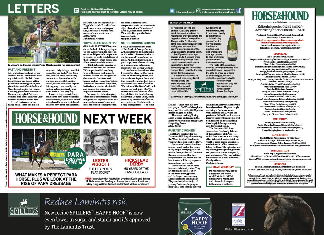 Letters and NWB 11 June 2020
