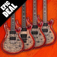 PRS SE Charcoal Cherry Burst: Save up to 40%
