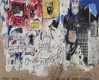 Crowns (Peso Neto), 1981, by Jean-Michel Basquiat