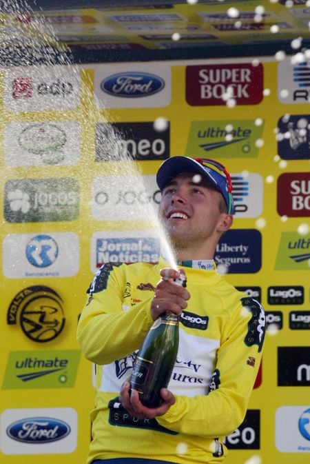 Manuel Cardoso pops the cork after a successful day.