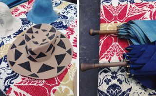 Visvim's hand-dyed denim umbrellas and illustrated hats