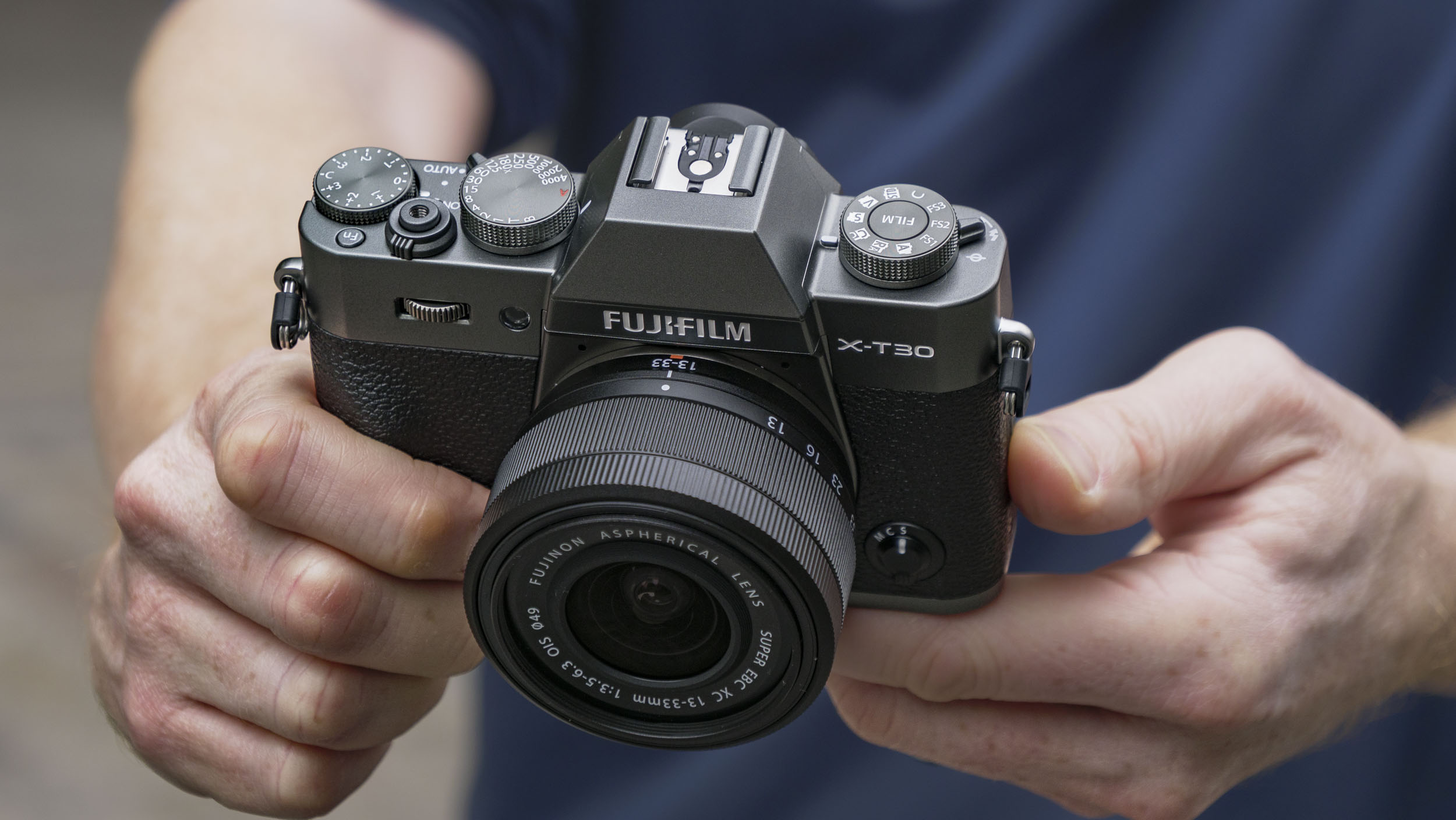 Fujifilm X-T30 III camera in photographer&#039;s hands