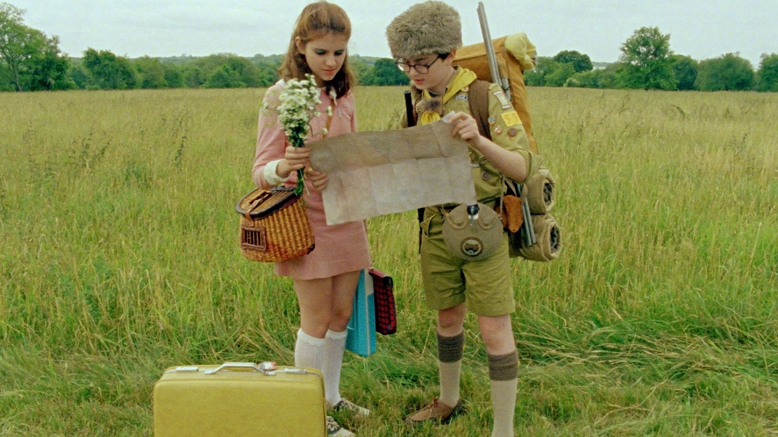 Kara Hayward and Jared Gilman in Moonrise Kingdom(2012). Film by Wes Anderson. London art exhibitions to see in November