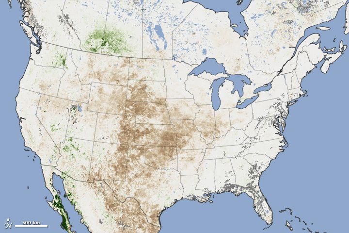 US drought map