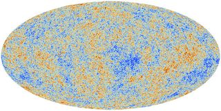 This image unveiled March 21, 2013, shows the cosmic microwave background (CMB) as observed by the European Space Agency's Planck space observatory. The CMB is a snapshot of the oldest light in our Universe, imprinted on the sky when the Universe was just 380 000 years old. It shows tiny temperature fluctuations that correspond to regions of slightly different densities, representing the seeds of all future structure: the stars and galaxies of today.