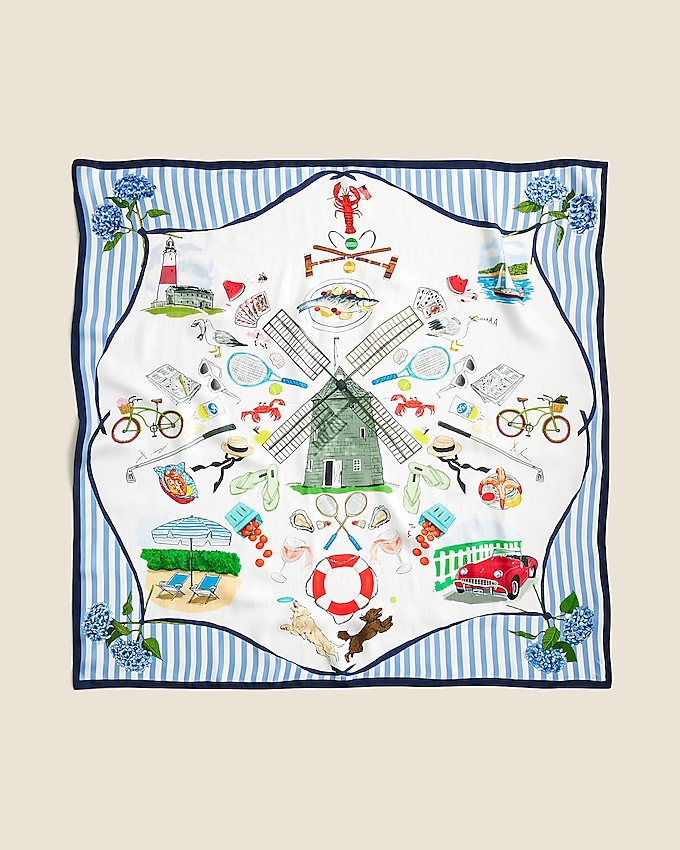 Limited-Edition Hamptons Oversized Silk Bandana
