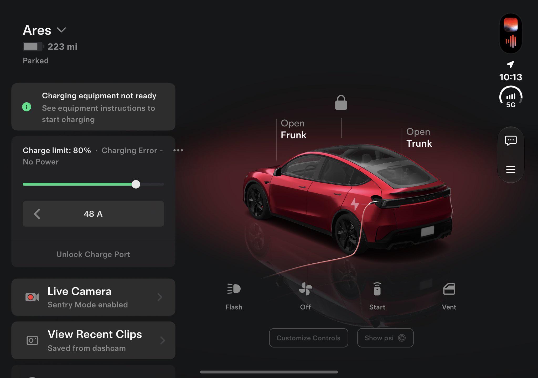 Tesla app for iPhone Duo