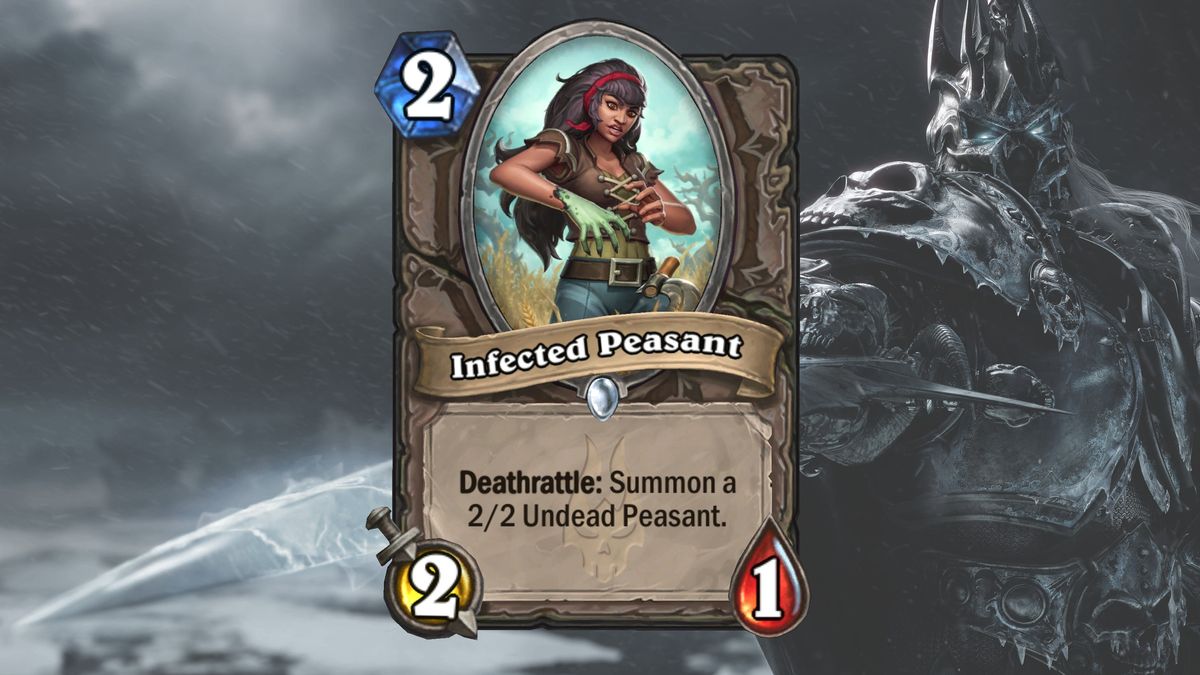 Cards and art from Hearthstone's March of the Lich King expansion.