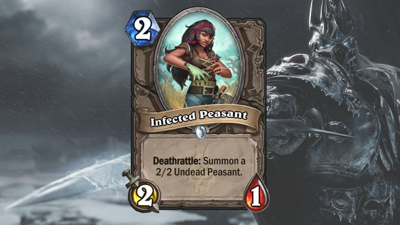 Cards and art from Hearthstone's March of the Lich King expansion.