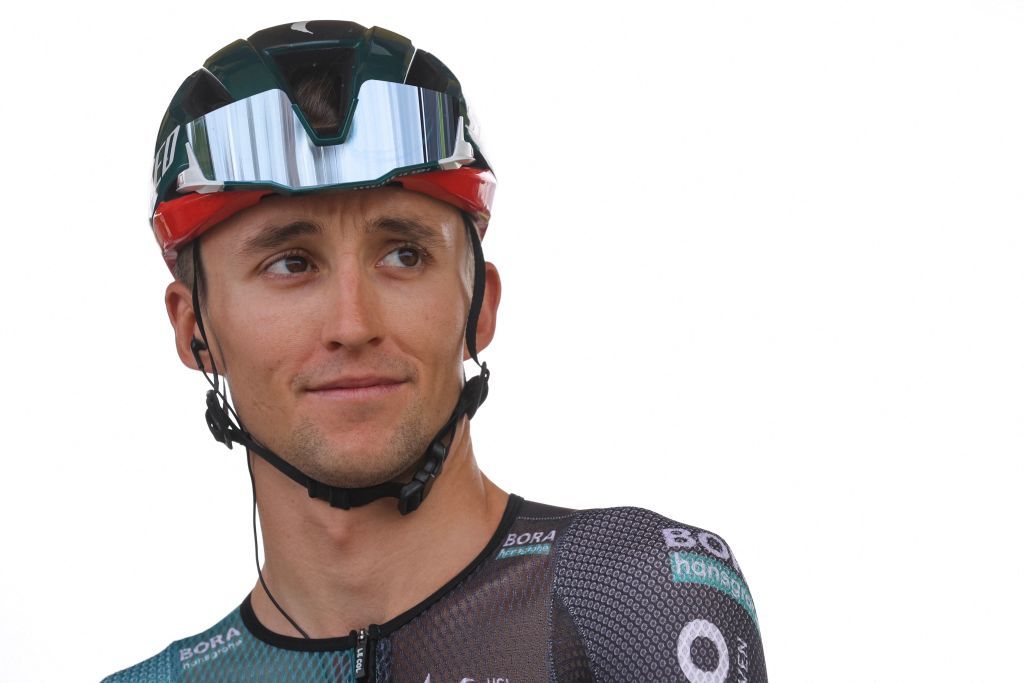 BORA hansgrohes Australian rider Jai Hindley awaits the start of the 5th stage of the 110th edition of the Tour de France cycling race 163 km between Pau and Laruns in Southwestern France on July 5 2023 Photo by Thomas SAMSON AFP Photo by THOMAS SAMSONAFP via Getty Images