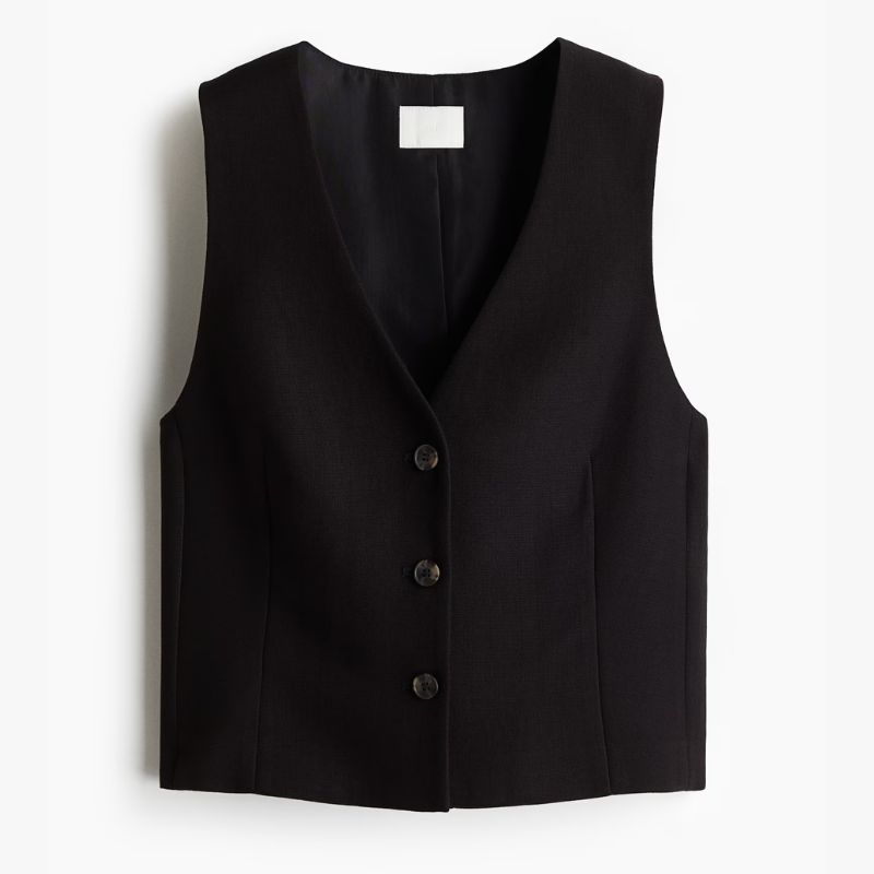 black waistcoat from H&amp;amp;M