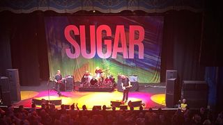 A photo of Sugar performing at London's Kentish Town Forum in May 2026