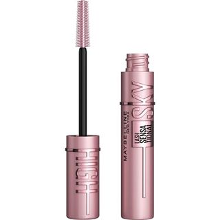 Maybelline Lash Sensational Sky High Washable Mascara Makeup, Volumizing, Lengthening, Defining, Curling, Multiplying, Buildable Formula, Blackest Black, 1 Count