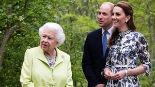 Queen Elizabeth at one of her famous garden parties in May 2018