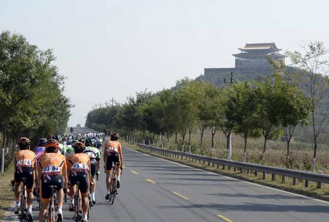 Euskaltel-Euskadi rode their final race at the Tour of Beijing.