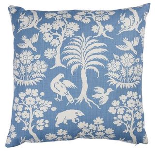 blue sofa pillow