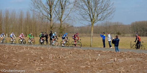 American Taylor Phinney (BMC) leads a group