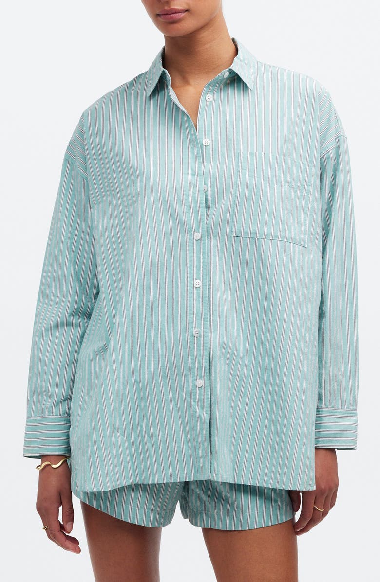 The Stripe Signature Poplin Oversize Shirt