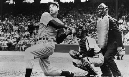 July 14, 1941: Joe DiMaggio hits in his 53rd straight game, against the Chicago White Sox; his record streak lasted only three more games. 