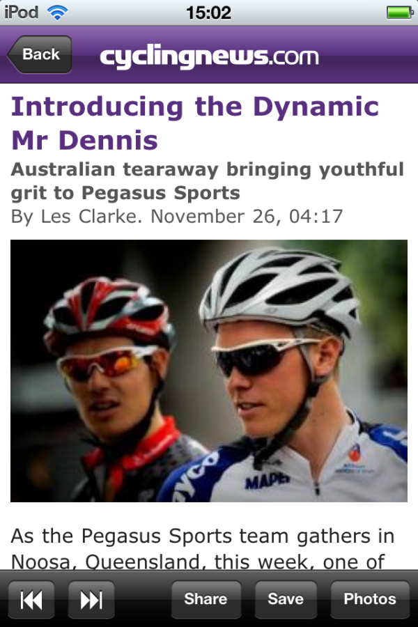 The number one cycling website brings you news from the world's toughest sport